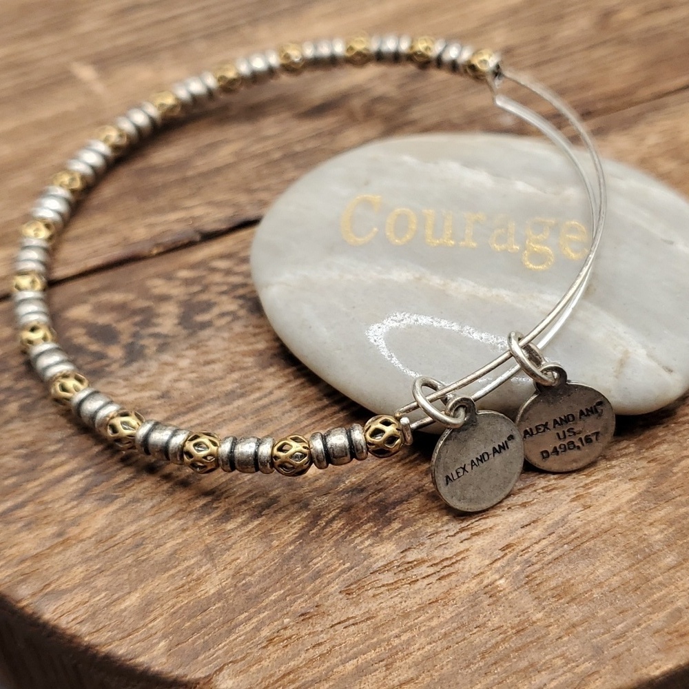 B2812 Alex and Ani wonder and flow bracelet